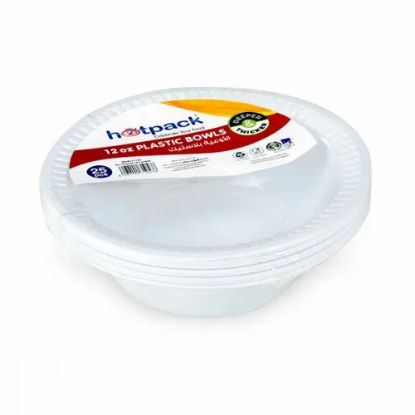 Picture of Hotpack Plastic Bowl 12 Oz 25's