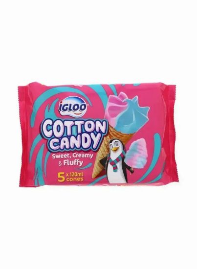 Picture of Igloo Cotton Candy Sweet, Creamy & Fluffy Multi Pack 5x120ml