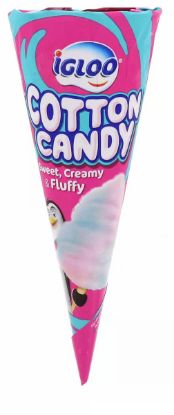 Picture of Igloo Ice Cream Cotton Candy Sweet, Creamy & Fluffy Cone 120ml