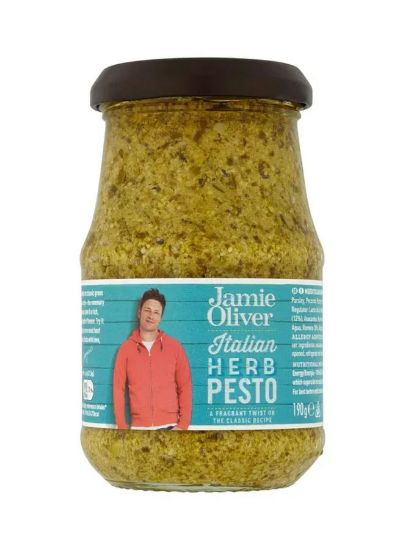 Picture of Jamie Oliver Italian Herb Pesto Paste A Fragrant Twist On The Classic Recipe 190gm