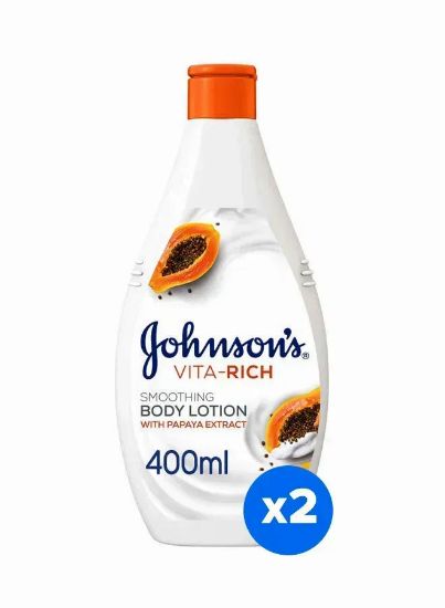 Picture of Johnson Baby Lotion Papaya Extract 400ml (Pack of 2)