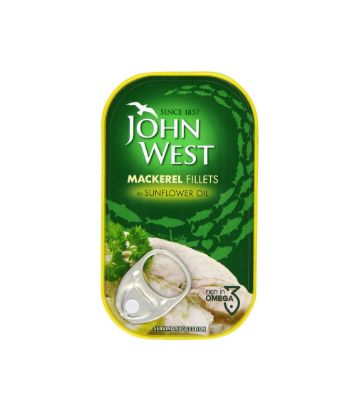 Picture of John West Mackerel Fillets In Sunflower Oil 125gm