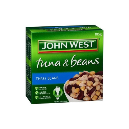 Picture of John West Tuna & Beans - Three Beans 185gm