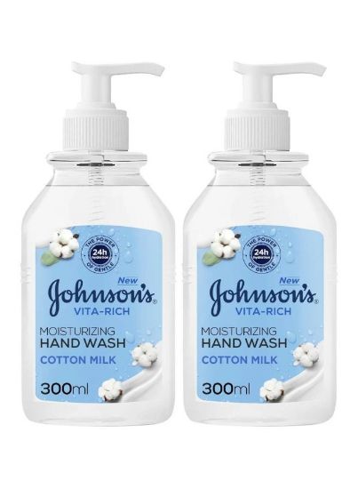 Picture of Johnson Hand Wash Cotton Milk 2x300ml