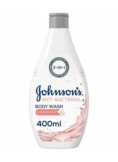 Picture of Johnson's Body Wash Anti Bacterial 3In1 Almond Blossom 400ml