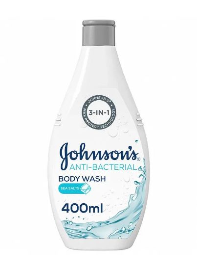 Picture of Johnson's Body Wash Anti Bacterial 3In1 Sea Salts 400ml