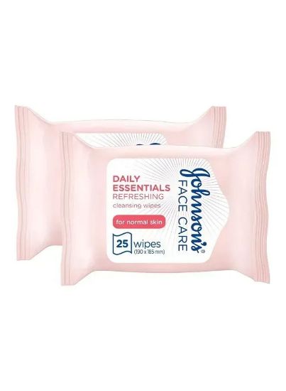 Picture of Johnson's Daily Essentials Clear Skin Wipes 2x25's