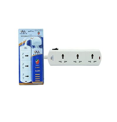 Picture of Kemco 3 Way Extension Socket 3 Mtr 1pc