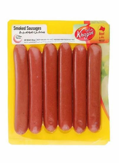 Picture of Khazan Smoked Sausages Frozen Beef 250gm