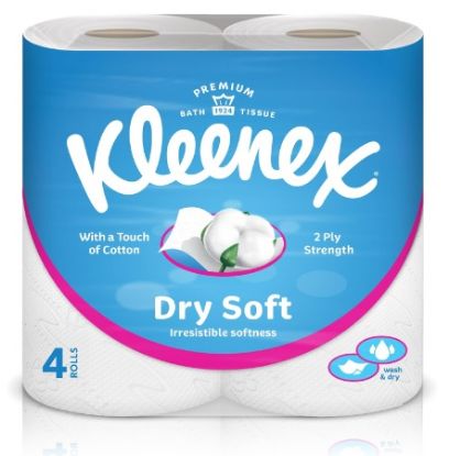 Picture of Kleenex Toilet Tissue Soft 2 ply 4Rolls