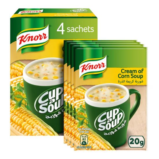 Picture of Knorr Cup A Cream of Corn Soup, 4x20gm