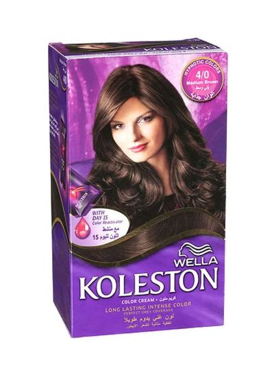 Picture of Koleston Hair Color Cream Medium Brown 4/ 50ml