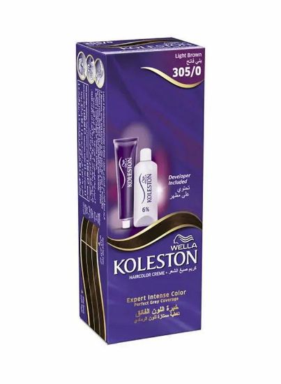 Picture of Wella Koleston Hair Colour Crème 305/0 Light Brown With Oil Replacement 50ml