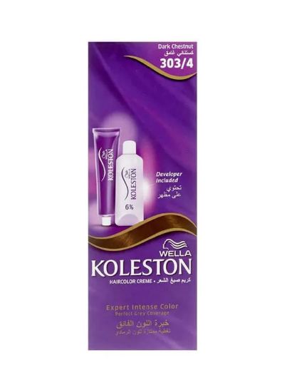 Picture of Wella Koleston Hair Colour Crème 303/4 Dark Chestnut 50ml