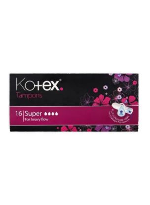 Picture of Kotex Silky Cover, Size Super, 16 Tampons