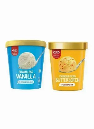 Picture of Kwality Ice Cream Butterscotch+ Vanilla 2x1ltr