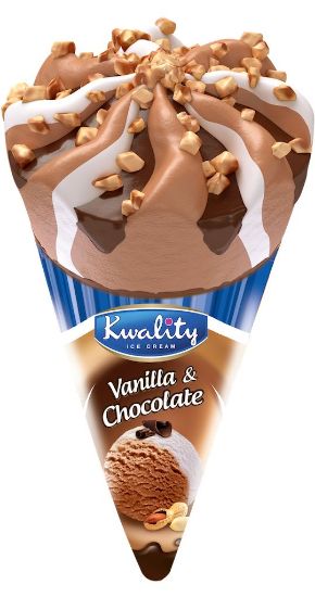 Picture of Kwality Ice Cream Cone Vanilla Chocolate 100ml