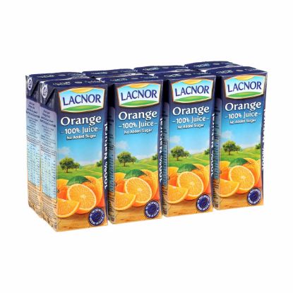 Picture of Lacnor 100 % Orange Juice (8x180ml)