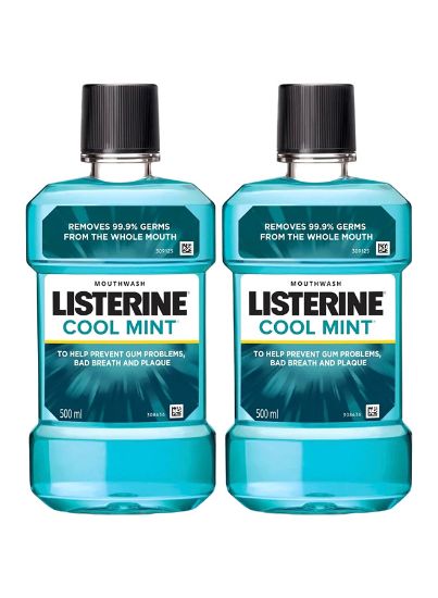 Picture of Listerine Mouthwash Cool Mint 2x500ml