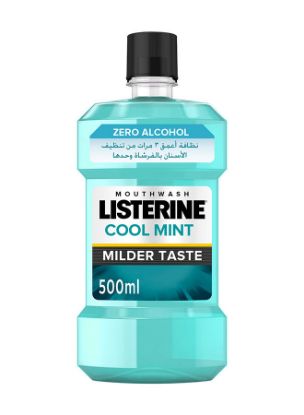 Picture of Listerine Mouthwash Zero Alcohol Cool Mint Milder Taste 500ml