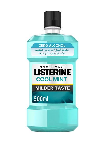 Picture of Listerine Mouthwash Zero Alcohol Cool Mint Milder Taste 500ml