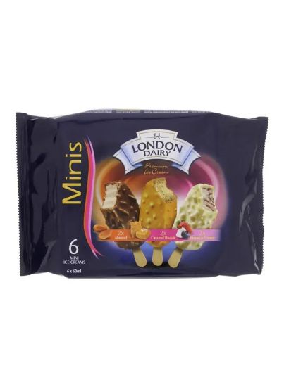 Picture of London Dairy Minis Almond 6x60ml