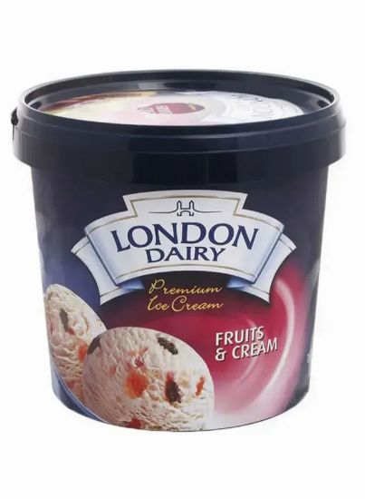 Picture of London Dairy Premium Ice Cream Fruits & Cream 1litre