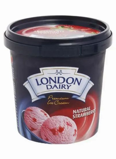 Picture of London Dairy Natural Strawberry Ice Cream 125ml