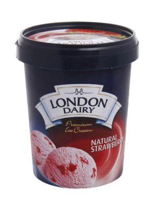 Picture of London Dairy Premium Ice Cream Natural Strawberry 500ml