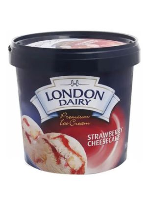 Picture of London Dairy Premium Ice Cream Strawberry Cheese Cake 1litre