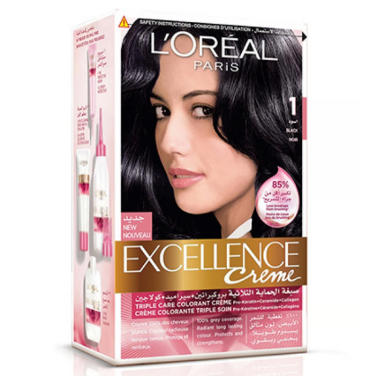 Picture of L'Oreal Excellence Hair Color Black Noir No.1