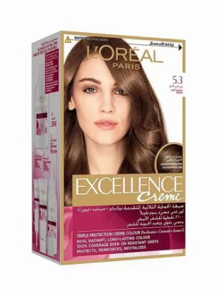 Picture of Loreal Excellence Hair Color Light Gold Brown 5.3