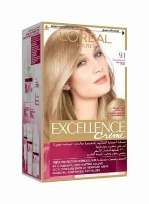 Picture of L'oreal Paris Excellence Creme Hair Blond Tres Clair Cendre #9.1