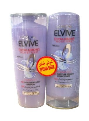 Picture of L'Oreal Shampoo Elvive Hyaluron + Conditioner 2x400ml