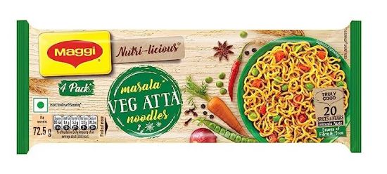 Picture of Maggi Nutri-Licious Masala Veg Atta Noodles 290gm