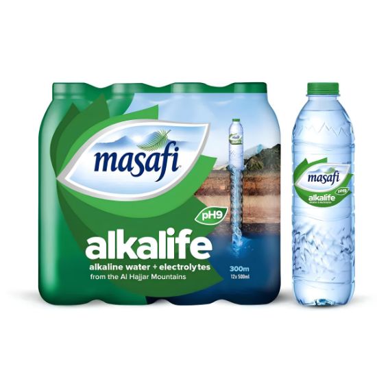 Picture of Masafi Drinking Water Alkaline 12x500ml