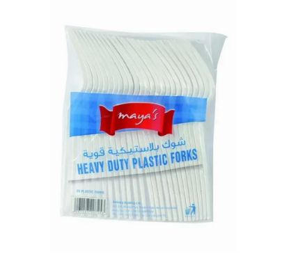 Picture of maya's Plastic Table Forks Heavy Duty Pack of 50