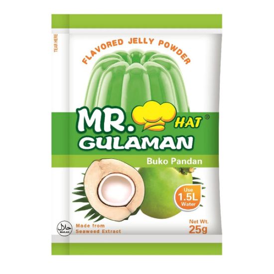 Picture of Mr. Hat Gulaman Flavored Jelly Powder Buko Pandan 25gm