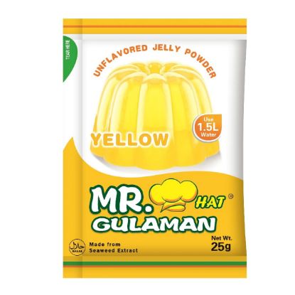 Picture of Mr. Hat Gulaman Jelly Yellow Powder 25gm