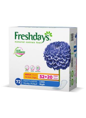 Picture of Freshdays Pantyliners Long 72's