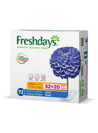 Picture of Freshdays Pantyliners Long 72's