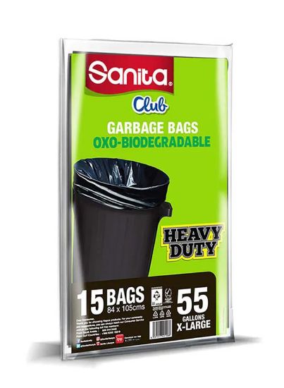 Picture of Sanita Club Garbage Bag 55gallon 15bags