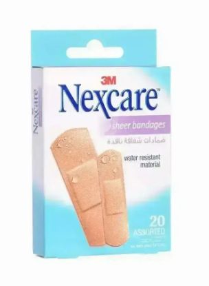 Picture of Nexcare Sheer Bandages Assorted 20's