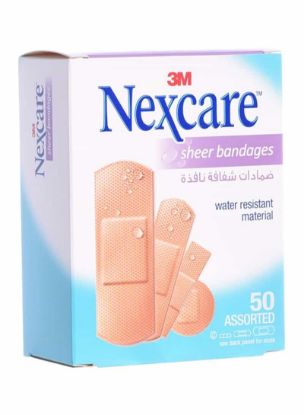 Picture of Nexcare Bandage Sheer Assorted 50's