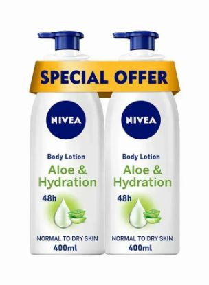 Picture of Nivea Body Lotion Aloe & Hydration 400ml (Pack of 2)