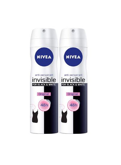 Picture of Nivea Deodorant Spray Black & White 150ml, Pack of 2