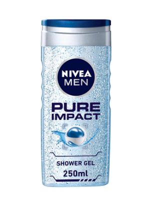 Picture of Nivea Men Pure Impact Shower Gel Body Hair Face 250ml