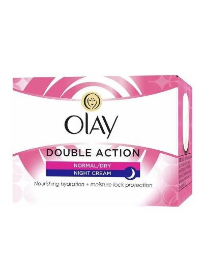 Picture of Olay Double Action Night Cream Hydrates Skin & Locks-In Moisture 50gm