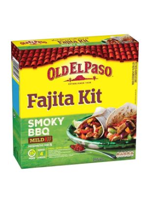 Picture of Old El Paso Fajita Kit Smoky Bbq Soft Tortilla 500gm