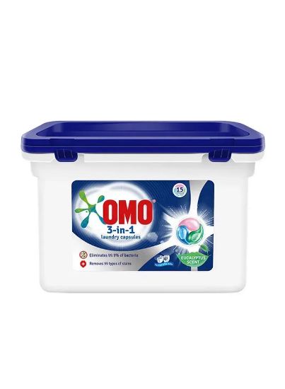 Picture of Omo 3In1 Pods Washing Liquid Capsules Eucalyp 225gm